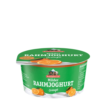Milder Rahmjoghurt, 150 g Becher Orange