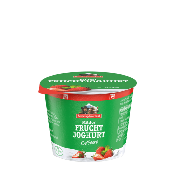 Milder Fruchtjoghurt, 100 g Becher Erdbeere