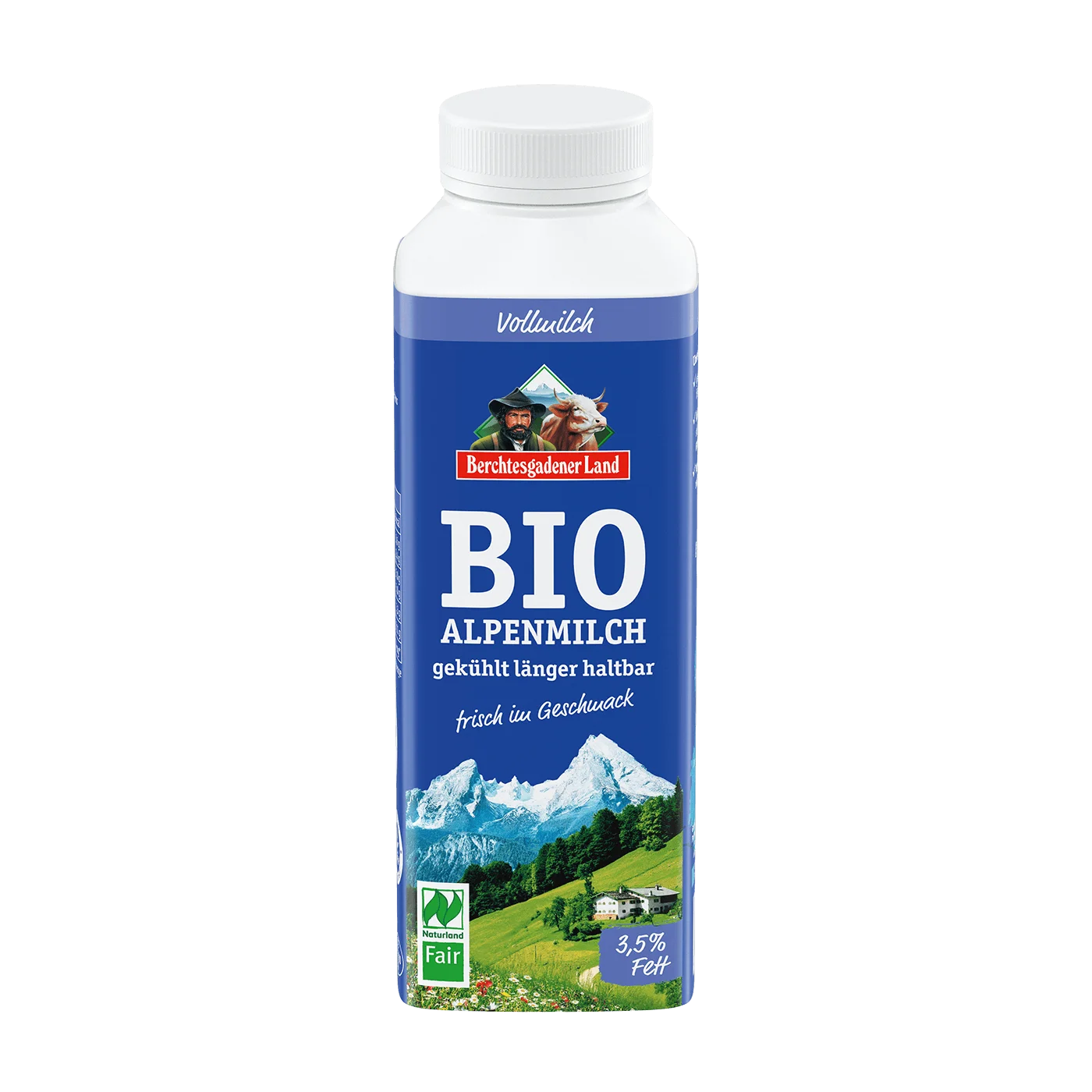 Bio-Alpenmilch, gekühlt länger haltbar, 400 ml Tetra Top 3,5 % Fett
