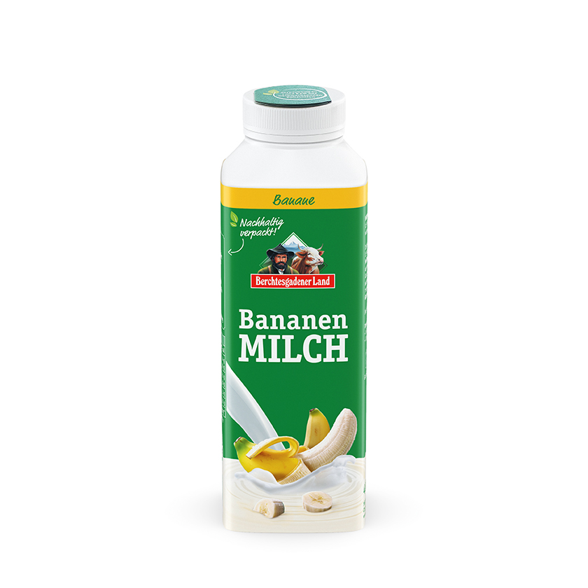 Bananen-Milch fast so natürlich wie eine Banane verpackt