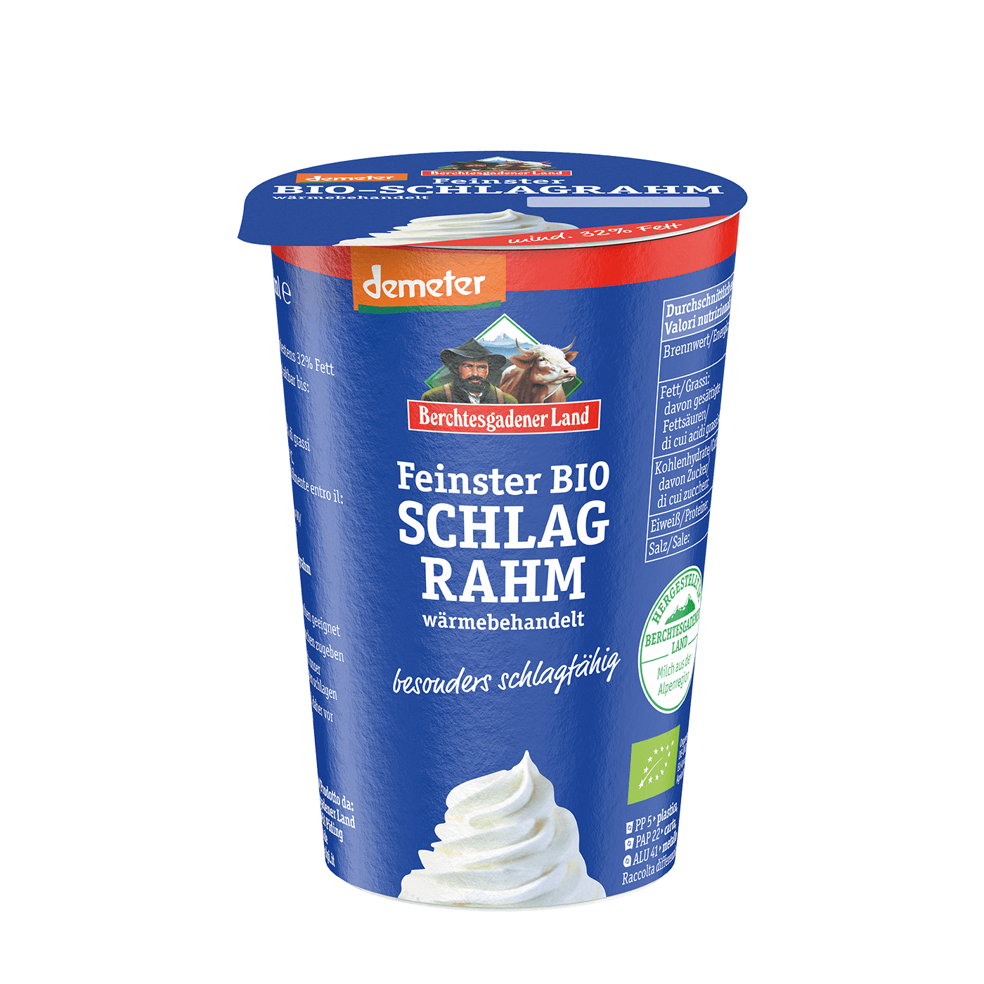 Feinster Bio-Schlagrahm, 200 g Vasetto