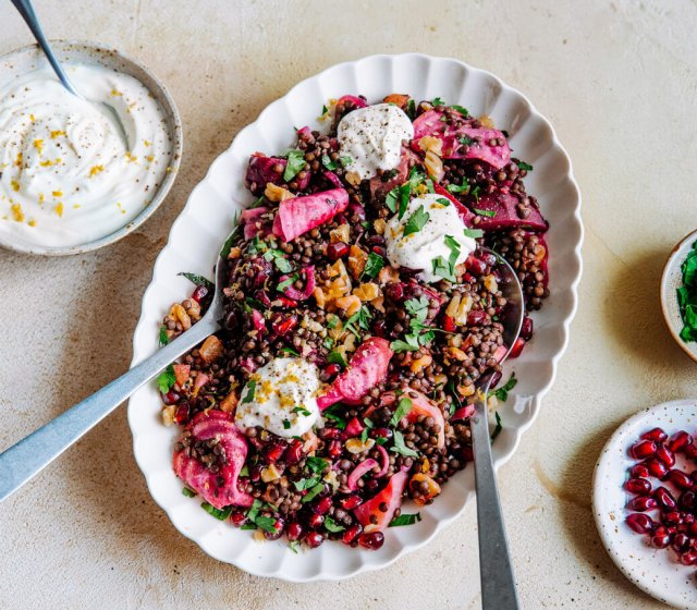 linsensalat mit skyr