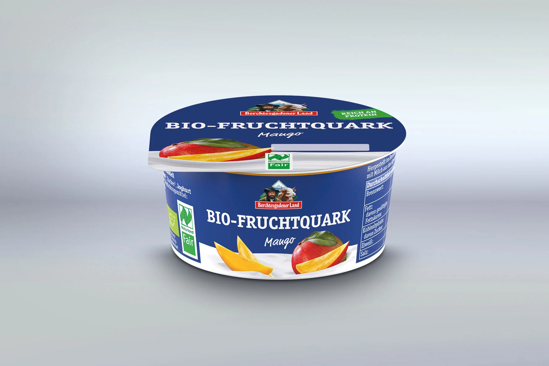 Beim neuen Bio-Fruchtquark der Molkerei Berchtesgadener Land dreht sich alles um die Herkunft