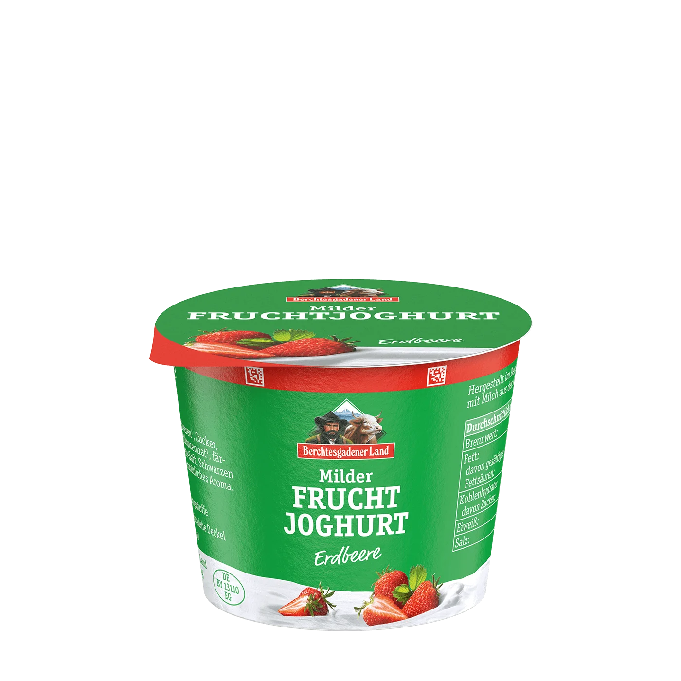 Milder Fruchtjoghurt, 100 g Becher Erdbeere