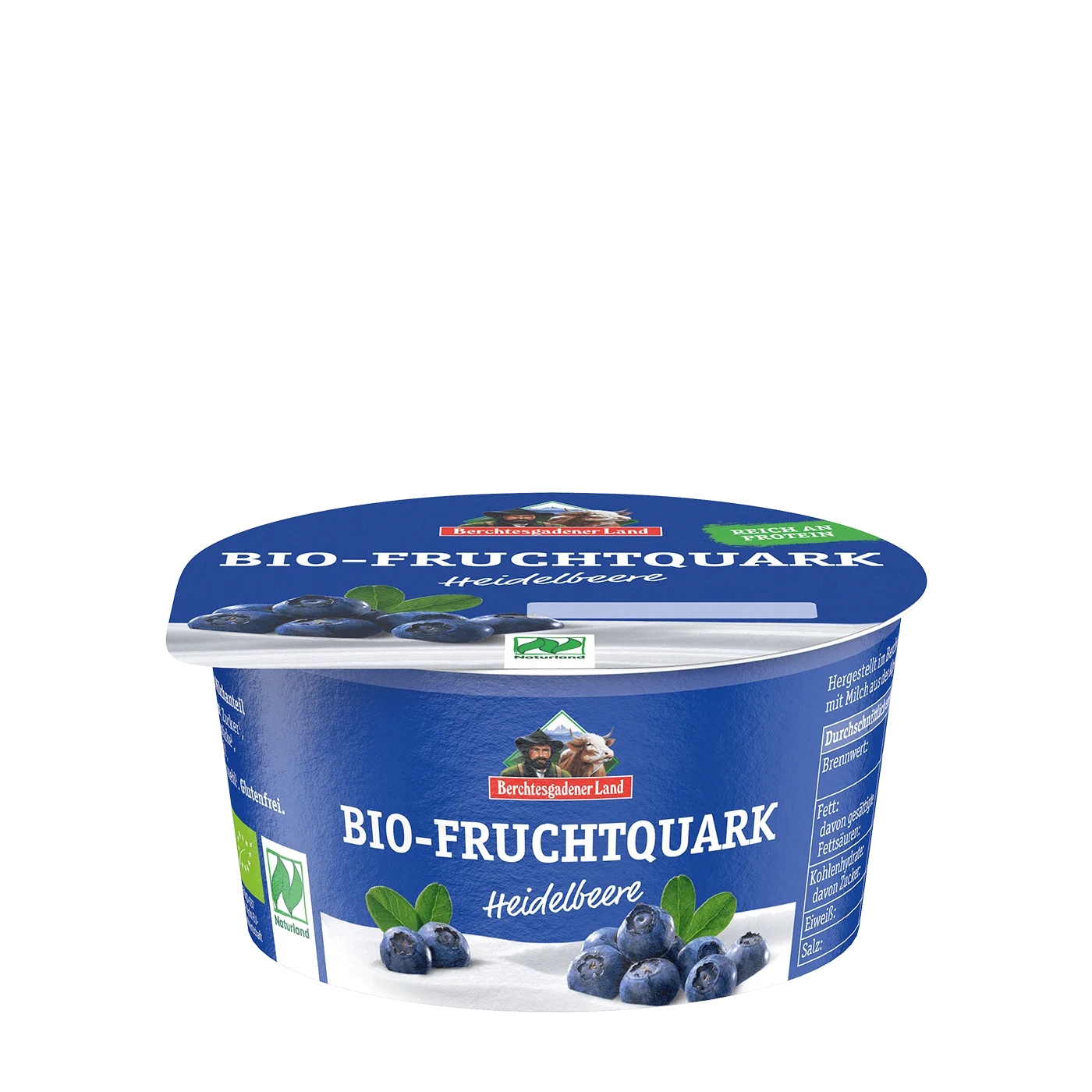 Bio-Fruchtquark, 150 g Becher Heidelbeere