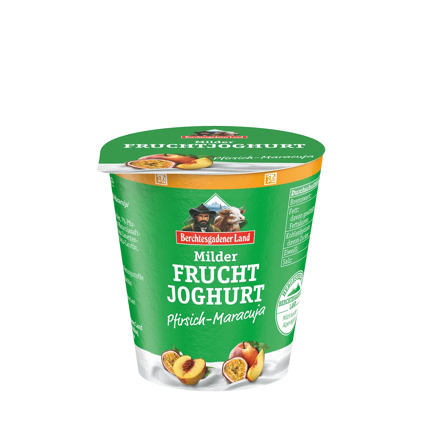 Milder Fruchtjoghurt, 150 g Becher Pfirsich-Maracuja