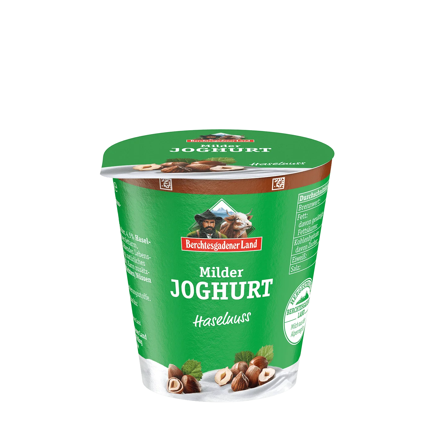 Milder Fruchtjoghurt, 150 g Becher Haselnuss