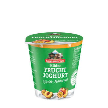 Milder Fruchtjoghurt, 150 g Becher Pfirsich-Maracuja