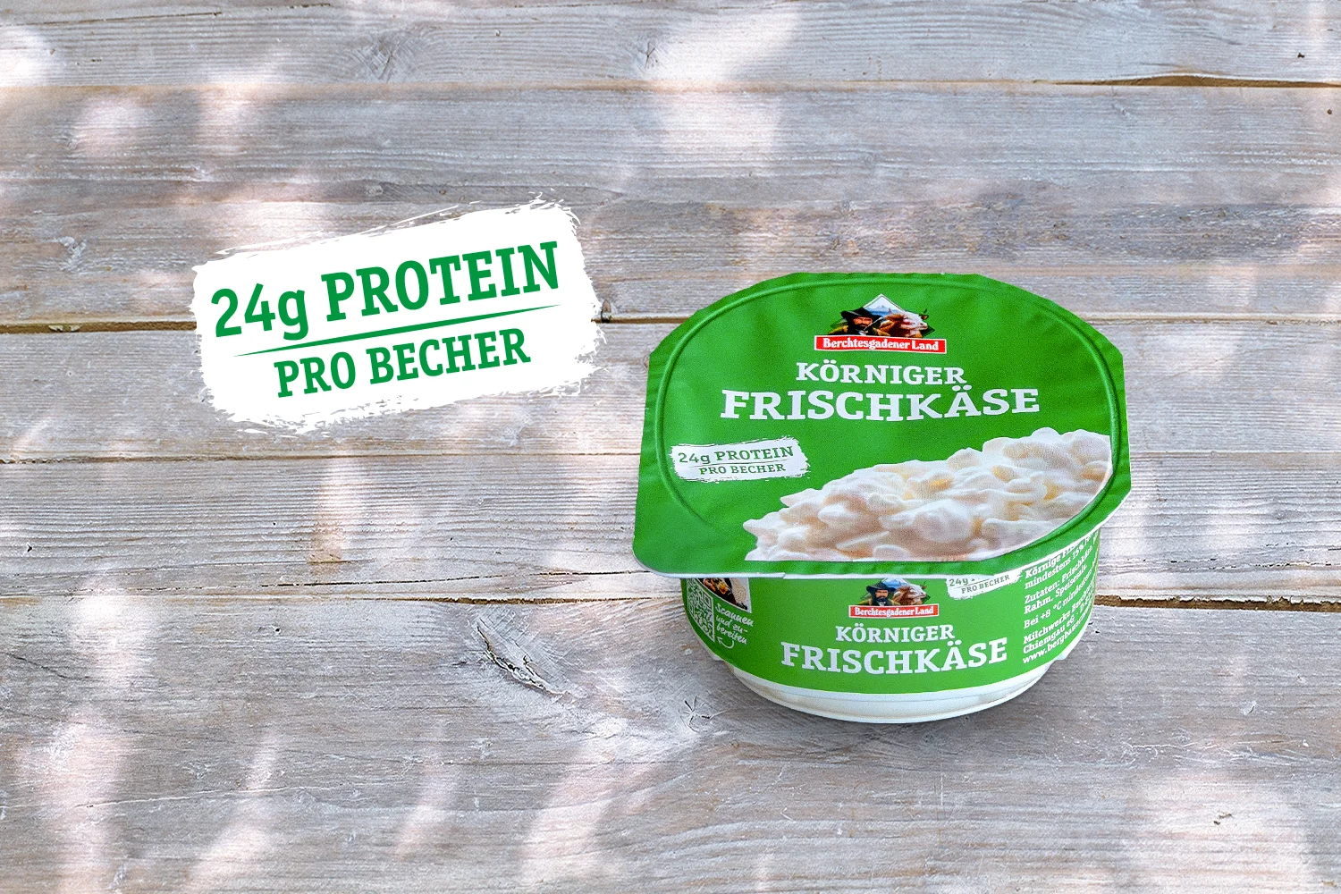Körniger Frischkäse bringt Proteinpower