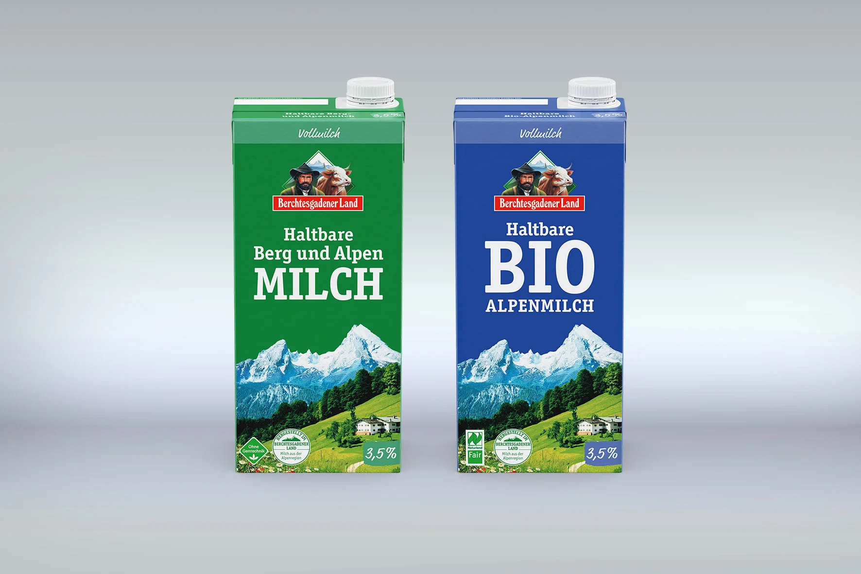Berchtesgadener Land H-Milch jetzt mit angebundener Kappe und one-step-opening