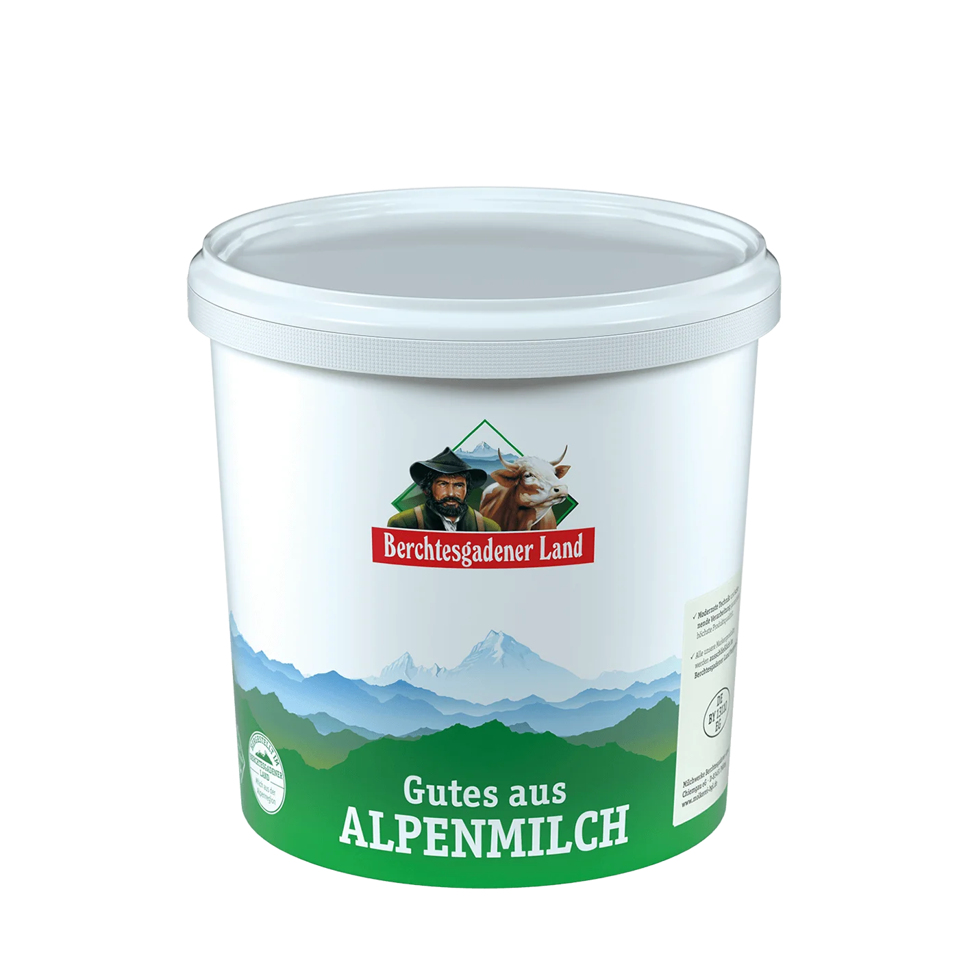 Frische Alpenmilch fettarm, 10 Liter Eimer 1,5 % Fett