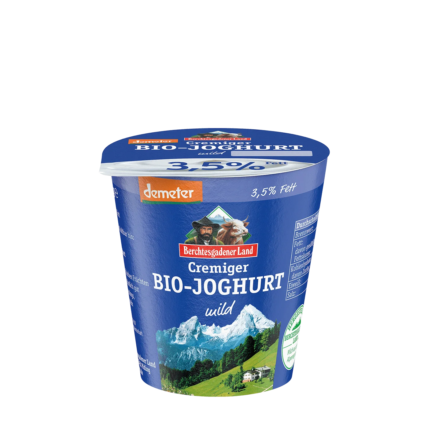 Cremiger Bio-Joghurt mild, 150 g Becher 3,5 % Fett