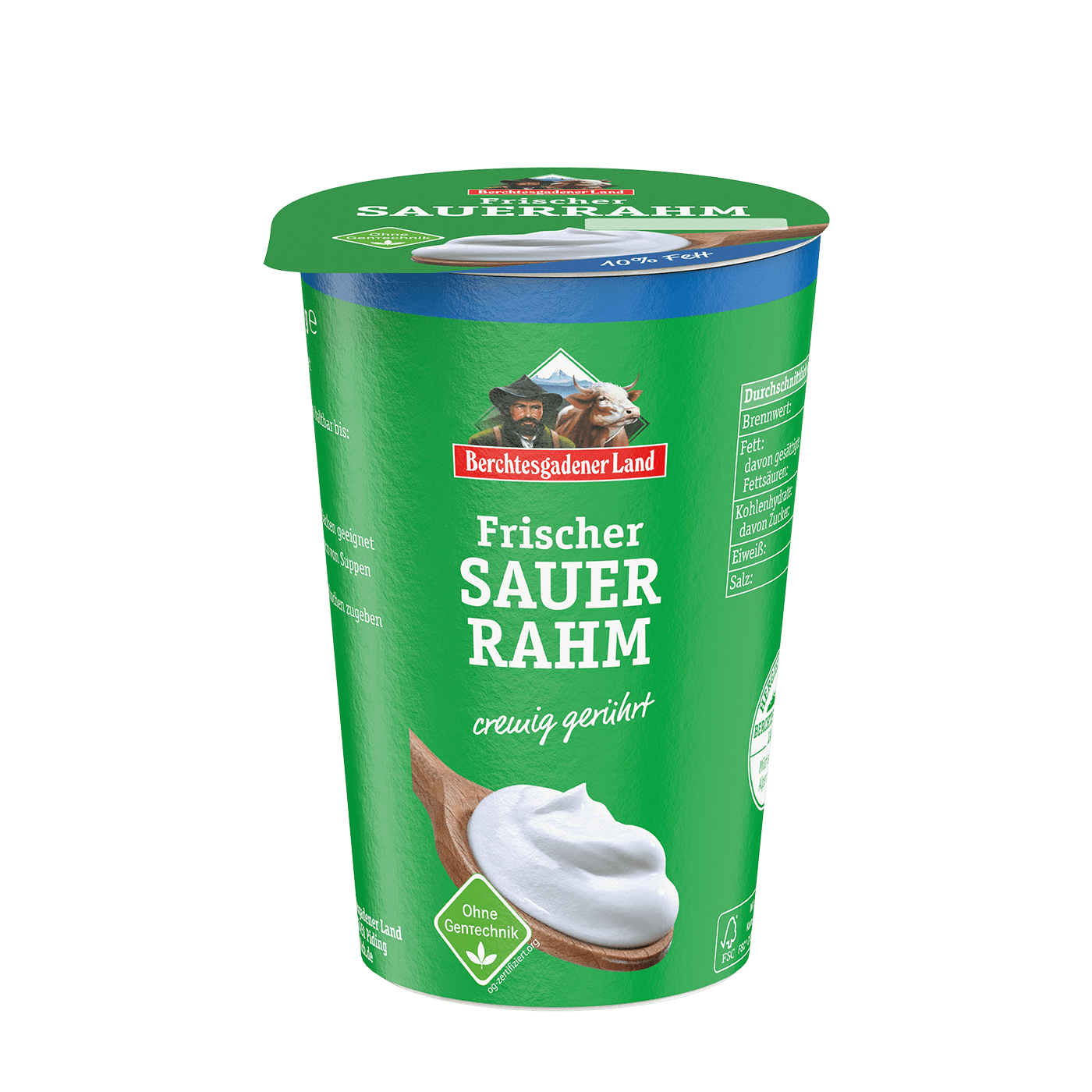 Fresh sour cream, 200 g pot