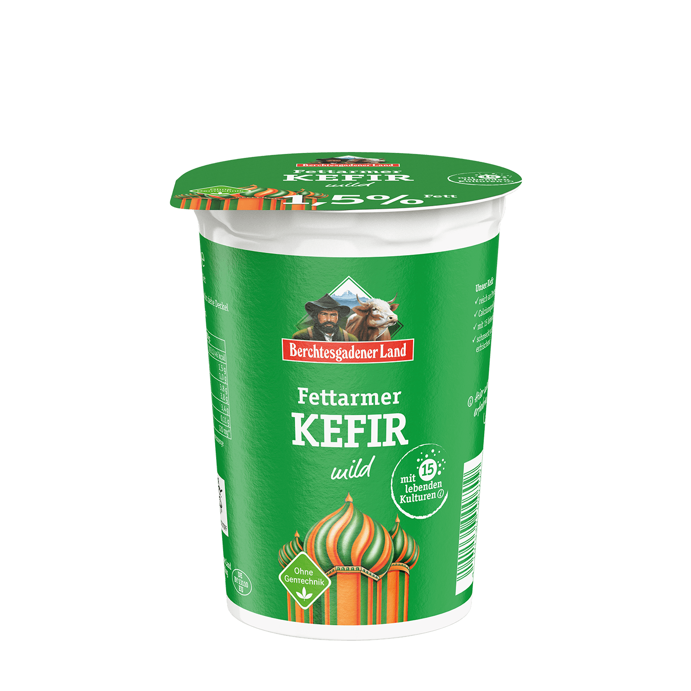 Low-fat kefir mild, 500 g pot