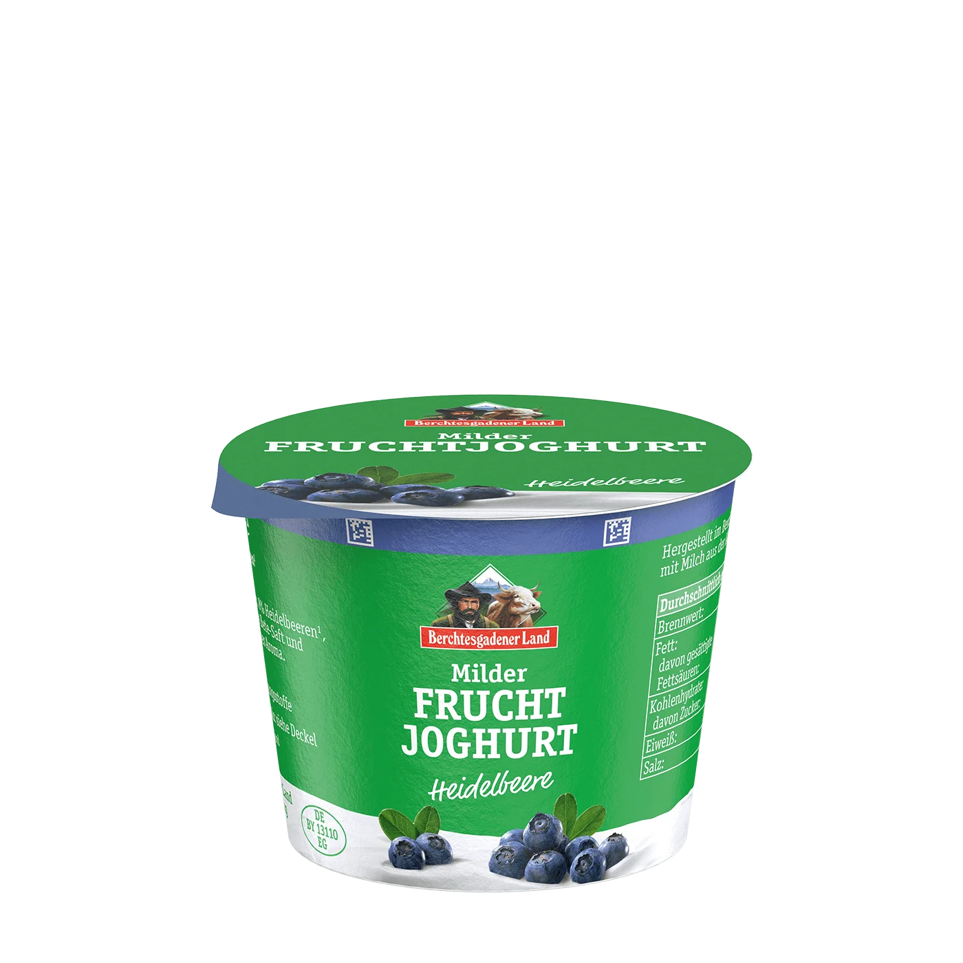 Milder Fruchtjoghurt, 100 g Becher Heidelbeere