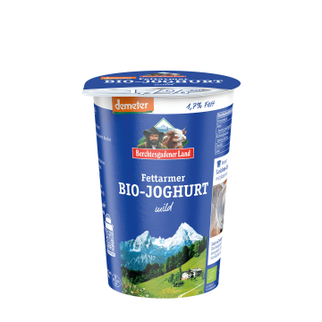 Fettarmer Bio-Joghurt mild, 500 g Becher 1,7 % Fett