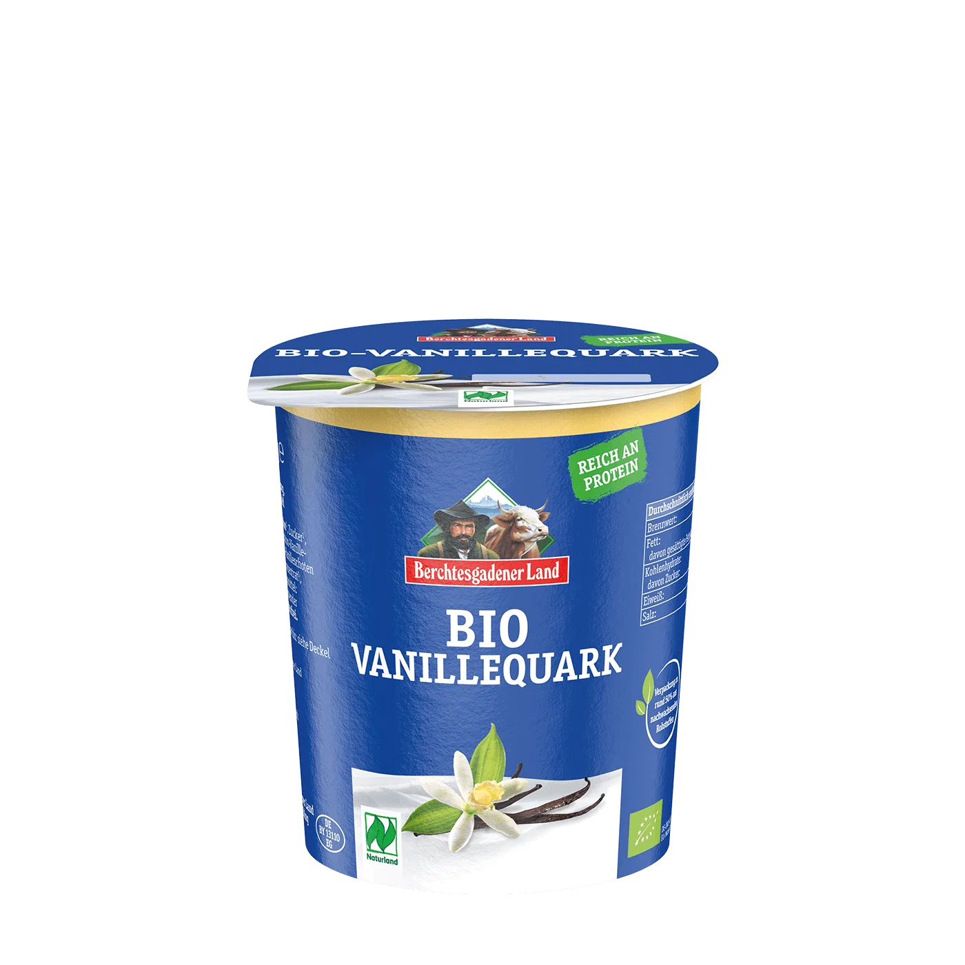Bio-Fruchtquark, 350 g Becher Vanille