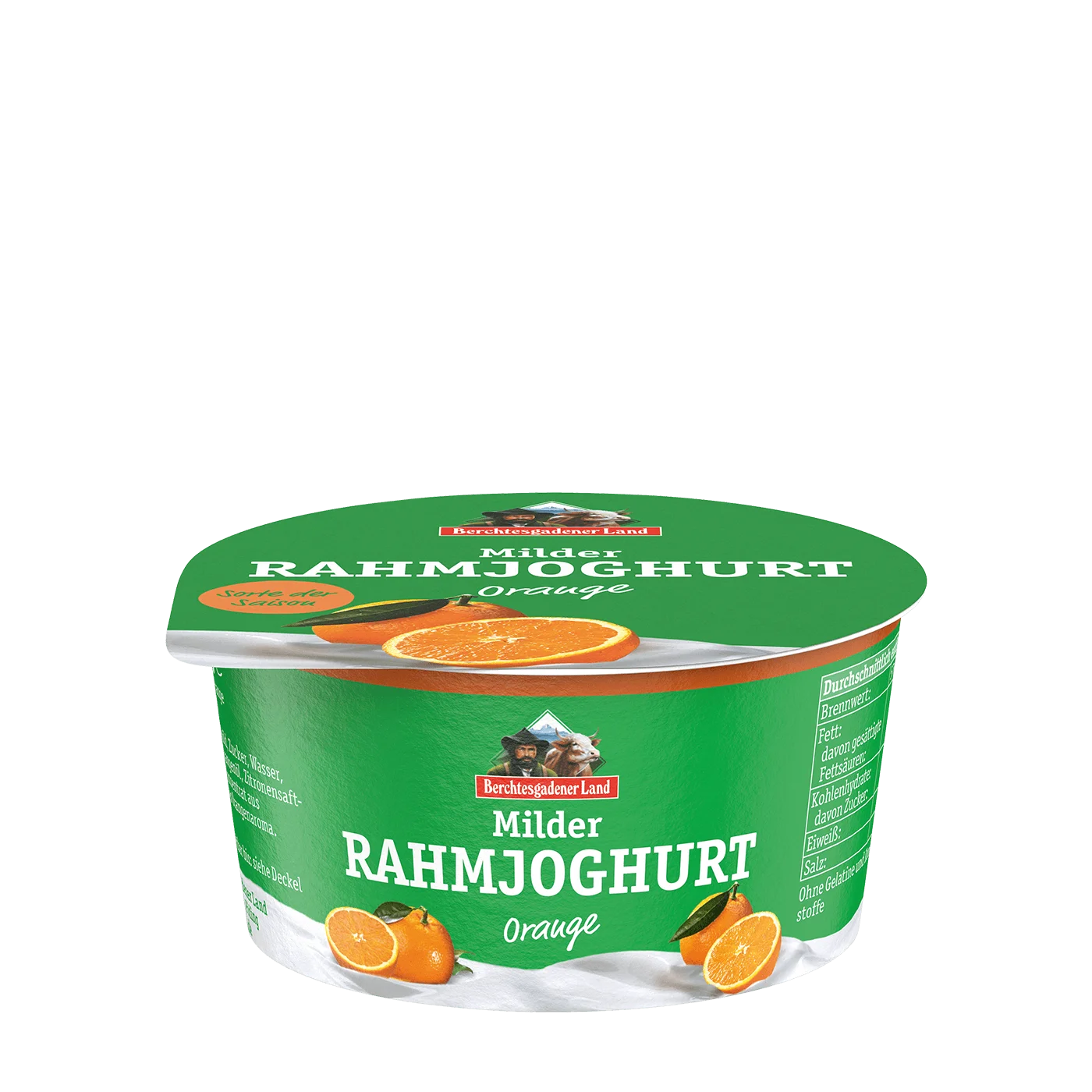 Milder Rahmjoghurt, 150 g Becher Orange