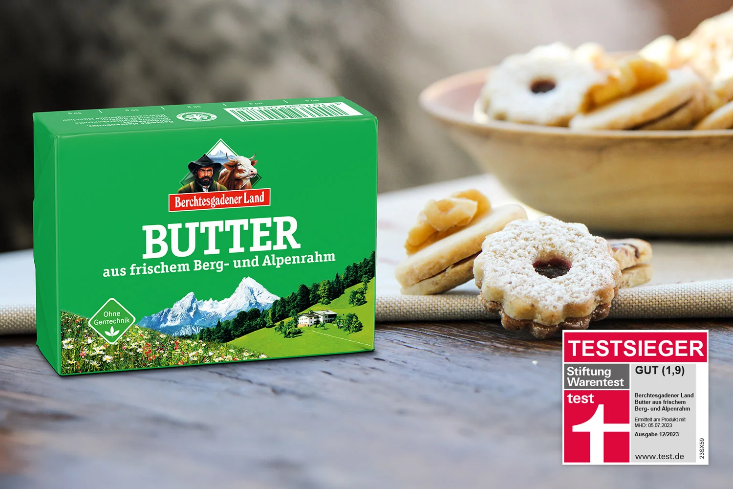 Berchtesgadener Land Butter ist Testsieger bei Stiftung Warentest