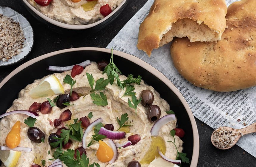 baba-ganoush-naan-brot
