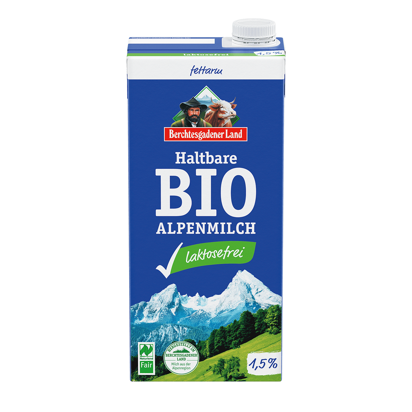 1 Liter Tetra Slim 1,5 % Fett - Haltbare Bio-Alpenmilch, laktosefrei ...