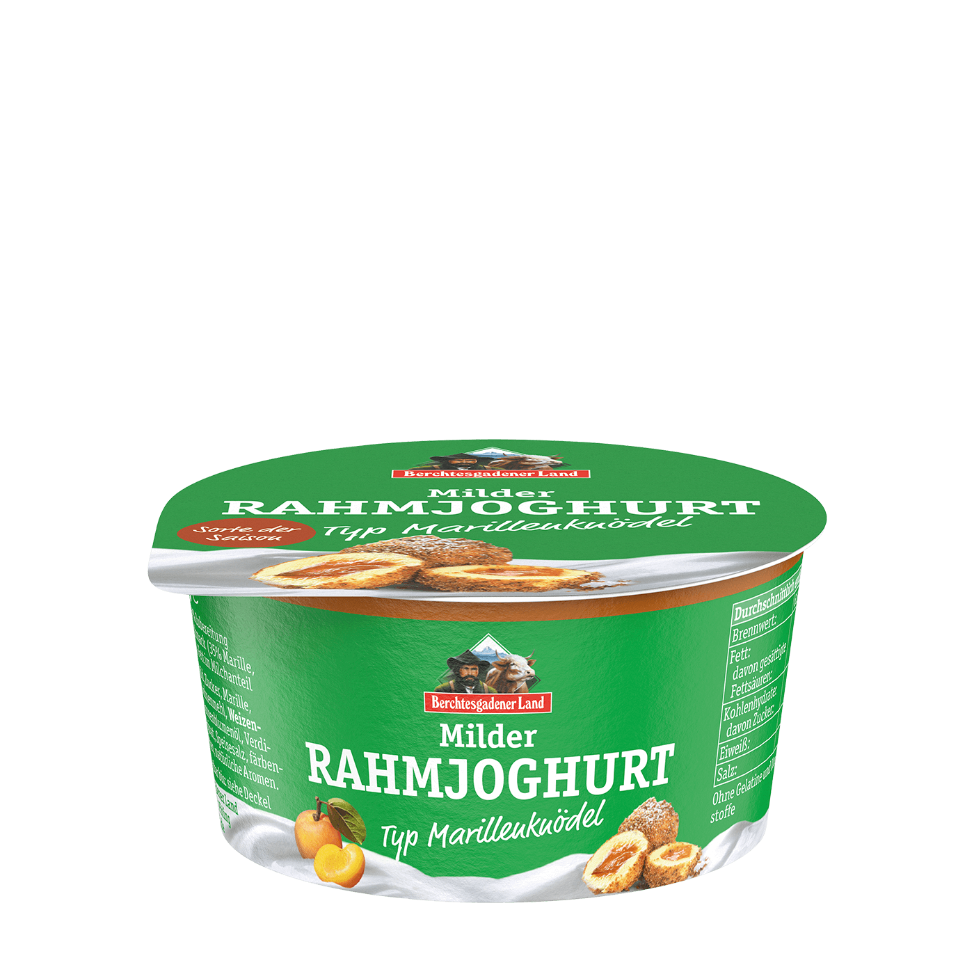 Yogurt cremoso delicato, 150 g Vasetto Tipo gnocchi all'albicocca