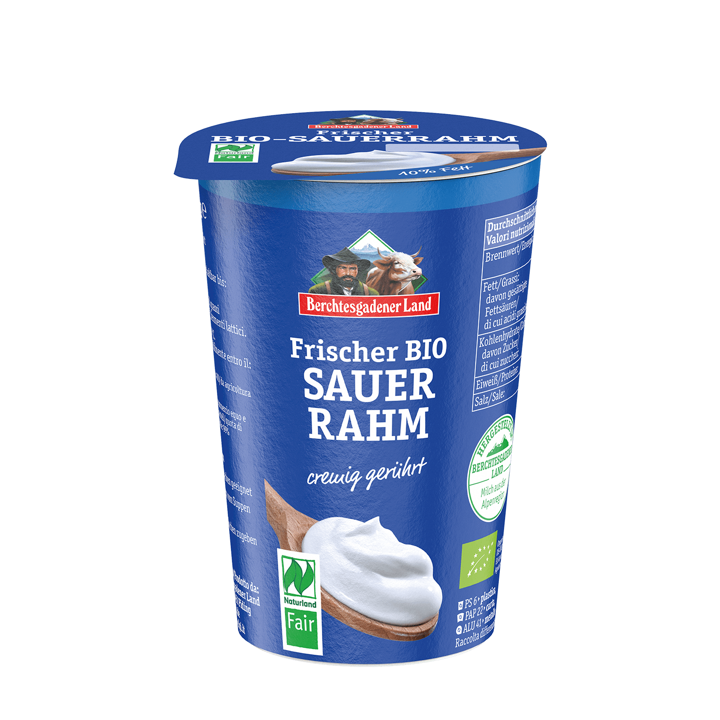 Organic sour cream, 200 g pot