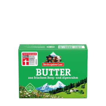 Butter aus frischem Berg- und Alpenrahm, 250 g Butterpäckchen