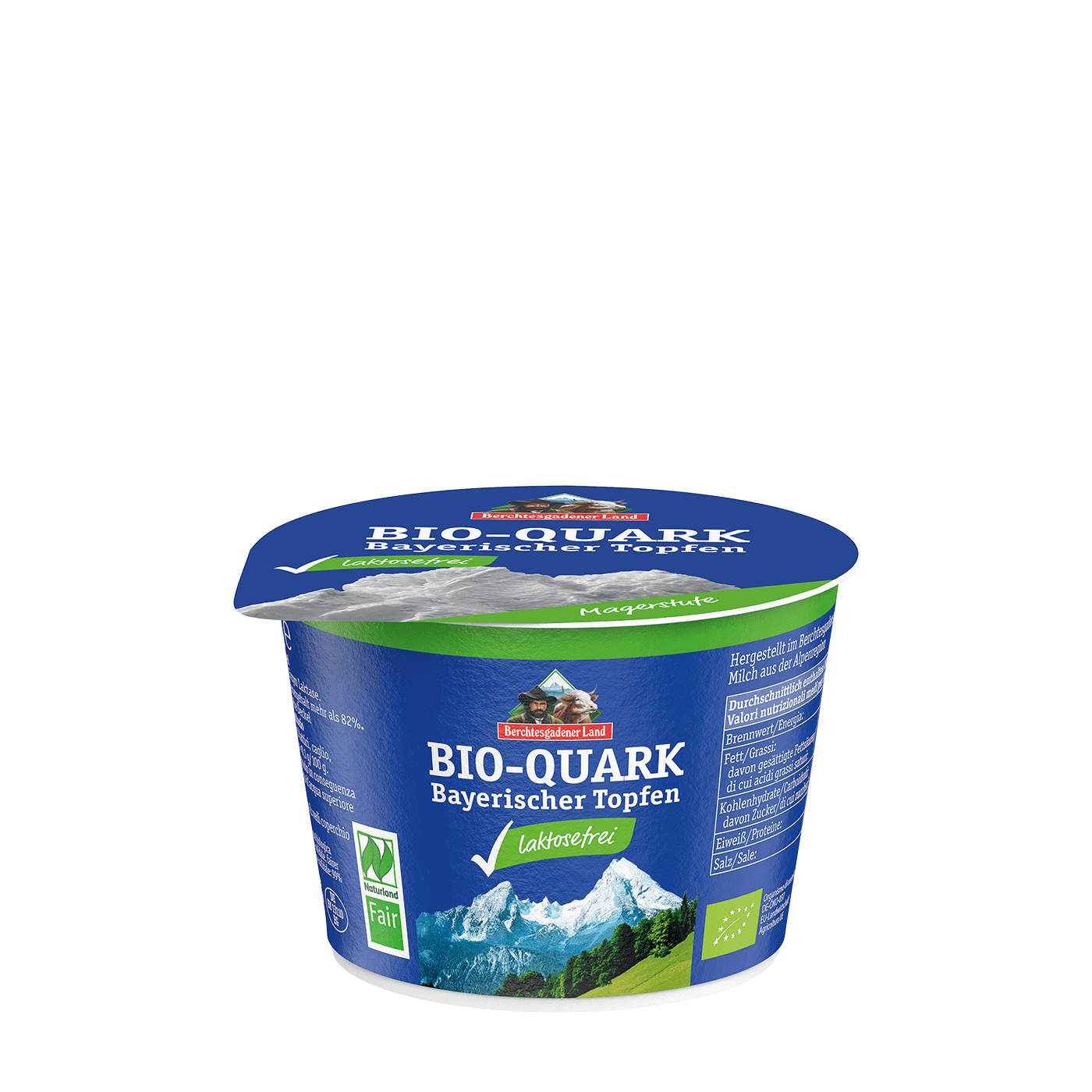 250 g pot 10 % FMD - Organic quark low-fat, lactose-free - Quark  lactose-free - Quark - Private Consumer - Our products - Molkerei  Berchtesgadener Land