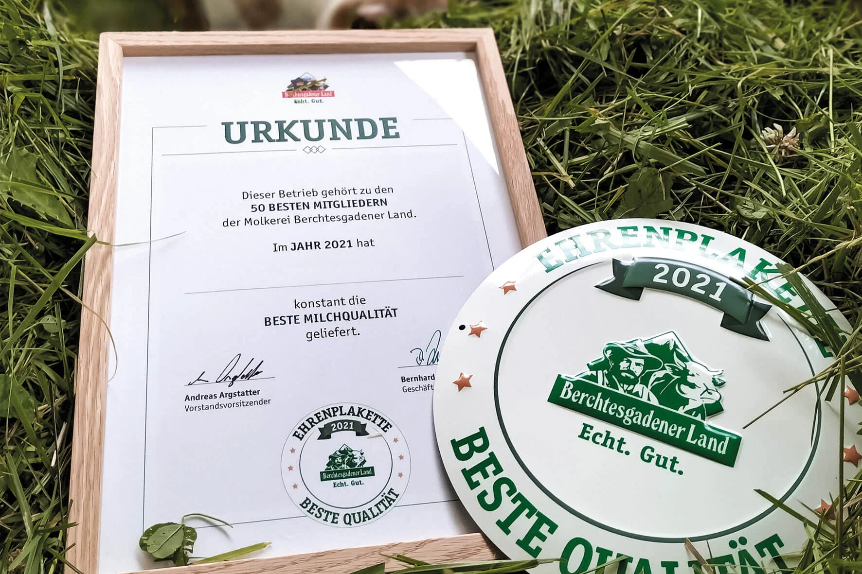 50 Landwirt:innen der Molkerei Berchtesgadener Land erhalten Ehrenplakette