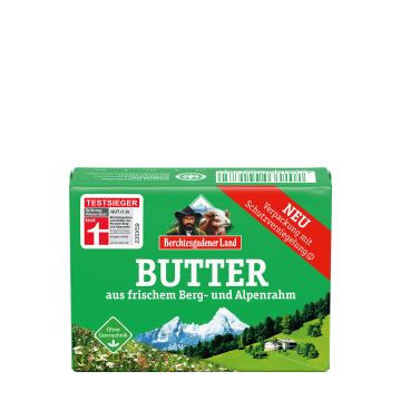 Butter aus frischem Berg- und Alpenrahm, 250 g Butterpäckchen
