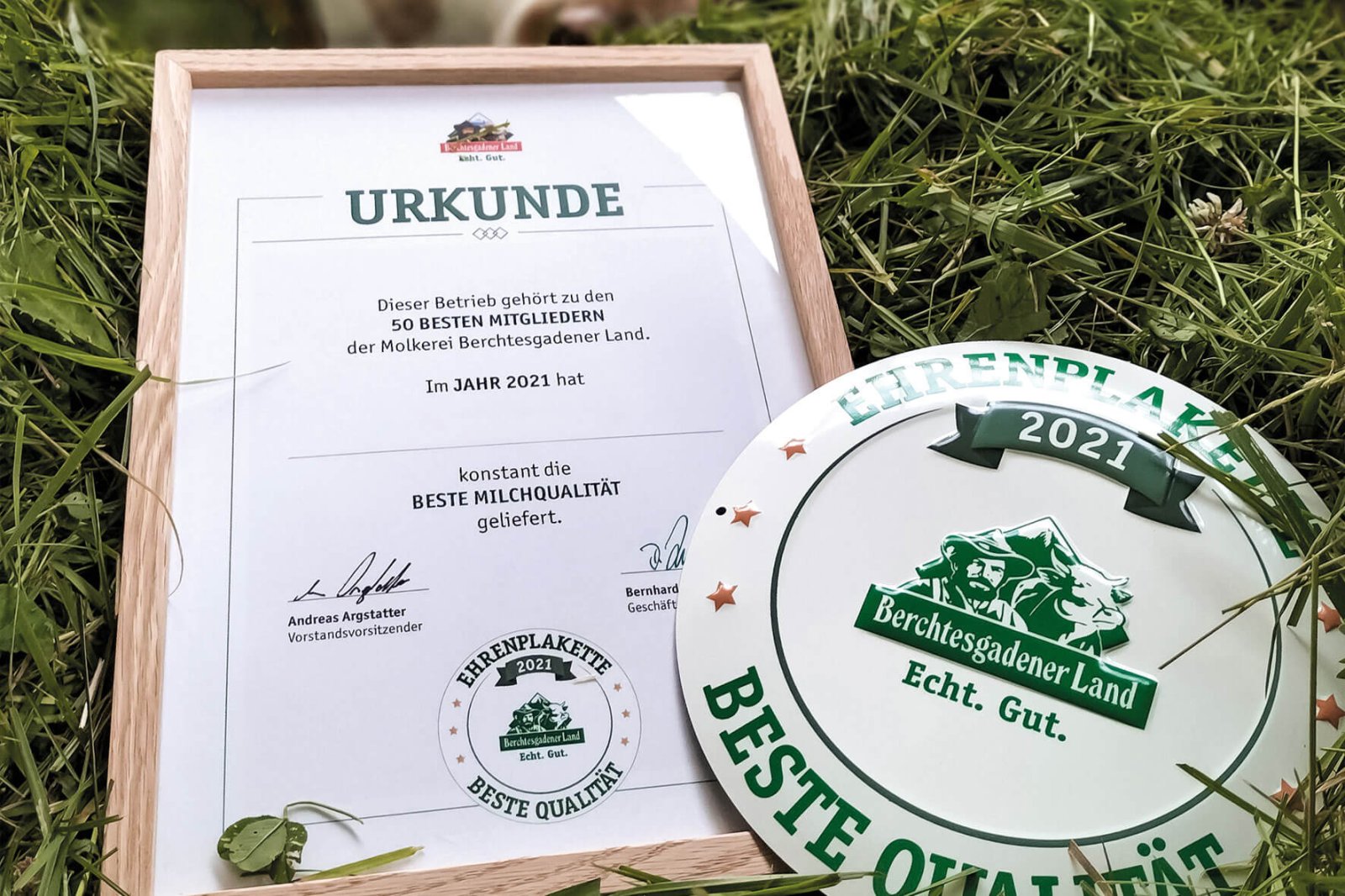 Für beste Milchqualität ausgezeichnet