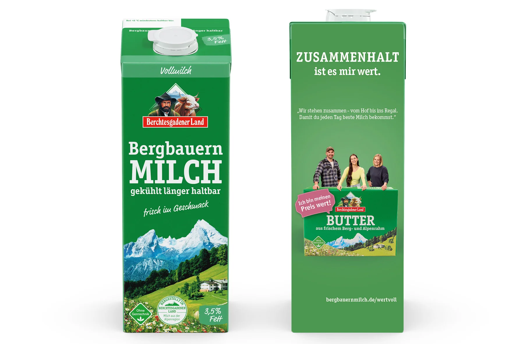 Molkereigenossenschaft Berchtesgadener Land verlängert Kampagne in den Handel 