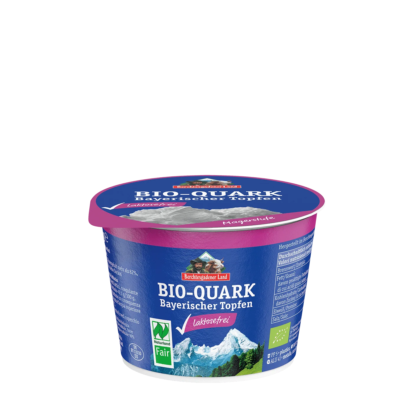 Bio-Quark Magerstufe, laktosefrei, 250 g Becher 10 % Fett i.Tr.