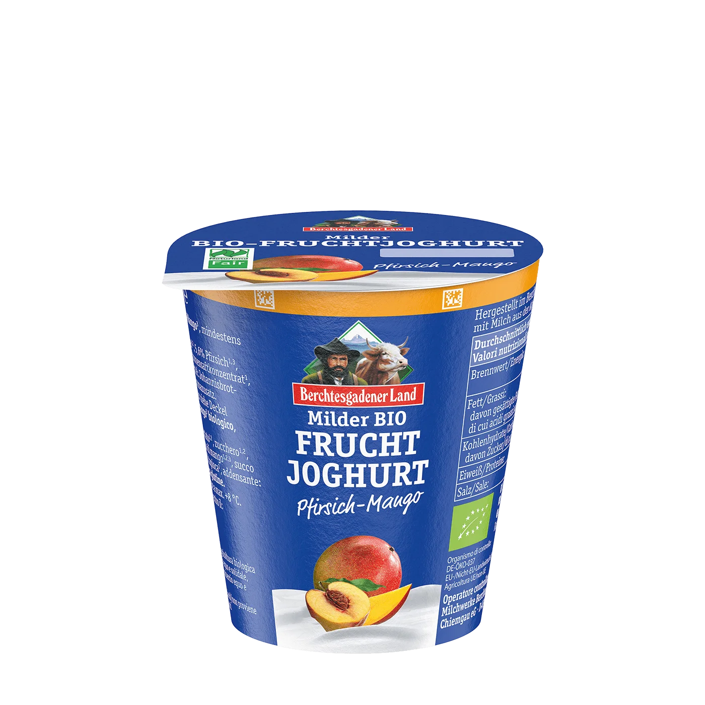 Bio-Fruchtjoghurt, 150 g Becher Pfirsich-Mango