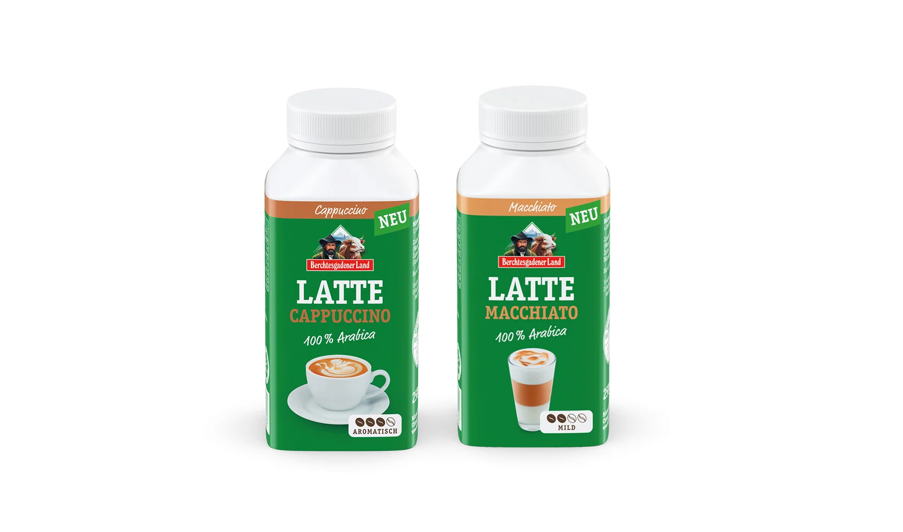 Neu: Latte Macchiato und Cappuccino von der Molkerei Berchtesgadener Land 