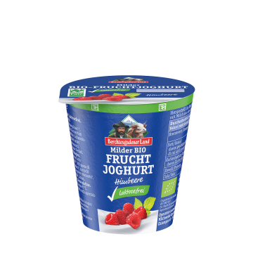 Bio-Fruchtjoghurt, laktosefrei, 150 g Becher Himbeere