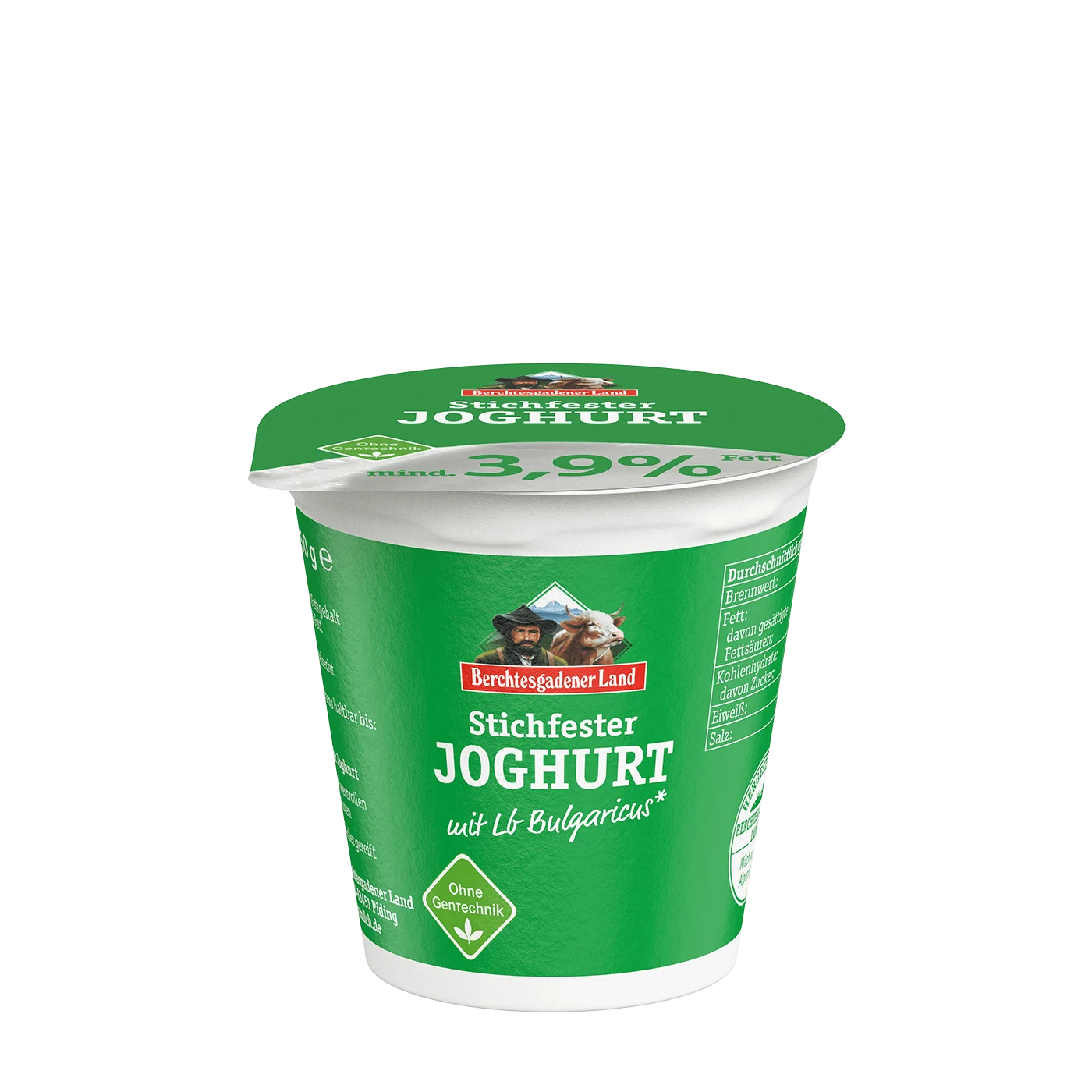 Joghurt Natur, stichfest, 150 g Becher 3,9 % Fett